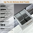 thumbnail image 2 of Large-capacity drawer-style knife organizer, suitable for storing knives in kitchen drawers., 2 of 7