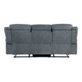 thumbnail image 5 of ACME Zubaida Velvet Reclining Sofa with USB Dock in 2-Tone Gray, 5 of 11