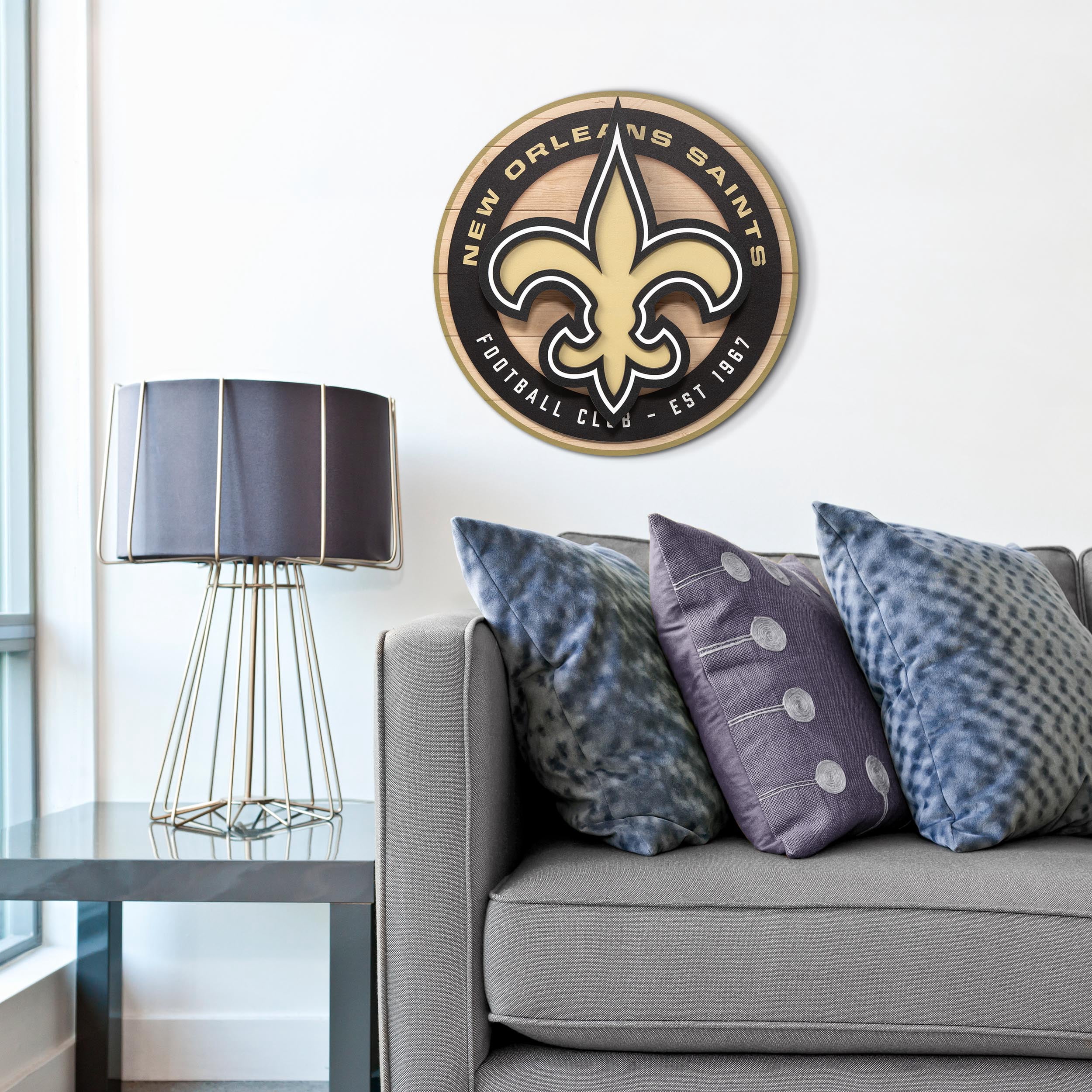 YouTheFan NFL New Orleans Saints 3DX Circle Wall Art