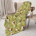 thumbnail image 3 of Rateoe Running Beagle Pattern Flannel Throw Blanket, Ultra-soft Blanket for Bed, Couch, Car, Hypoallergenic Anti-pilling blanket-40"x30"(Vertical), 3 of 6