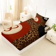 thumbnail image 4 of Castle Fairy Red Billiards Twin Sheets 3pcs, Vintage Leopard Print Bedding, Brown Black,1 Fitted Sheet, 1 Flat Sheet and 1 Pillowcase, 4 of 6