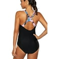 thumbnail image 4 of Charmo Maillot de Bain Athlétique une Pièce pour Femmes Pro à Blocs de Couleur, 4 of 6