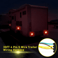 thumbnail image 3 of 30FT 4 Pin 5 Wire Trailer Wiring Harness, Trailer Light Kit with Connector Plug for Tail,Brake and Turn Signals, 3 of 7