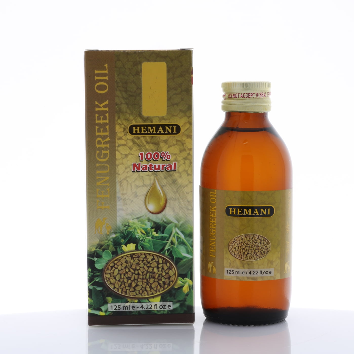 HEMANI Fenugreek Oil 125mL (4.2 FL OZ) - 100% Edible Oil