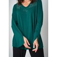 thumbnail image 6 of Jessica London Women's Plus Size V-Neck Embellished Tunic, 6 of 6