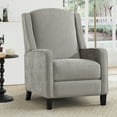 thumbnail image 6 of Bonzy Home Recliner Chair Push Back Upholstered Wingback Fabric Home Theater Single Sofa for Living Room,Gray, 6 of 8