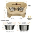 thumbnail image 3 of Neater Pets Neater Feeder Deluxe Mess-Proof Elevated Food & Water Bowls for Medium Dogs, Cappuccino, 3 of 10