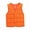 Orange, variant on Baby Boys Girls Winter Puffer Down Vest Quilted Sleeveless Button Down V Neck Jacket Ultra Light Waistcoat 2-8 Years