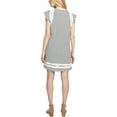 thumbnail image 2 of Rachel Roy Womens Jules Striped Cap Sleeves Casual Dress, 2 of 2
