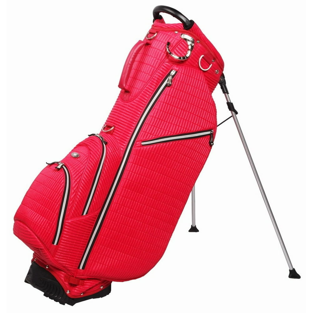 OUUL Ribbed 5 way Golf Stand Bag Red