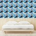 thumbnail image 3 of Ambesonne Tropical Peel & Stick Wallpaper for Home, Palm Foliage Abstract Art, 13"x72", Dark Turquoise and Sea Blue, 3 of 5