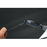 1 Pack Mens Womens Rectangle Half Frame Blue Light Blocking Reading Glasses Spring Hinge Readers +1.00