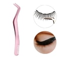 thumbnail image 4 of 2 Pinzas Profesionales 2 En 1 Para Pestañas Curvas, Para Hacer Extensiones De Pestañas Tú Mismo, En Color Rosa, 4 of 8