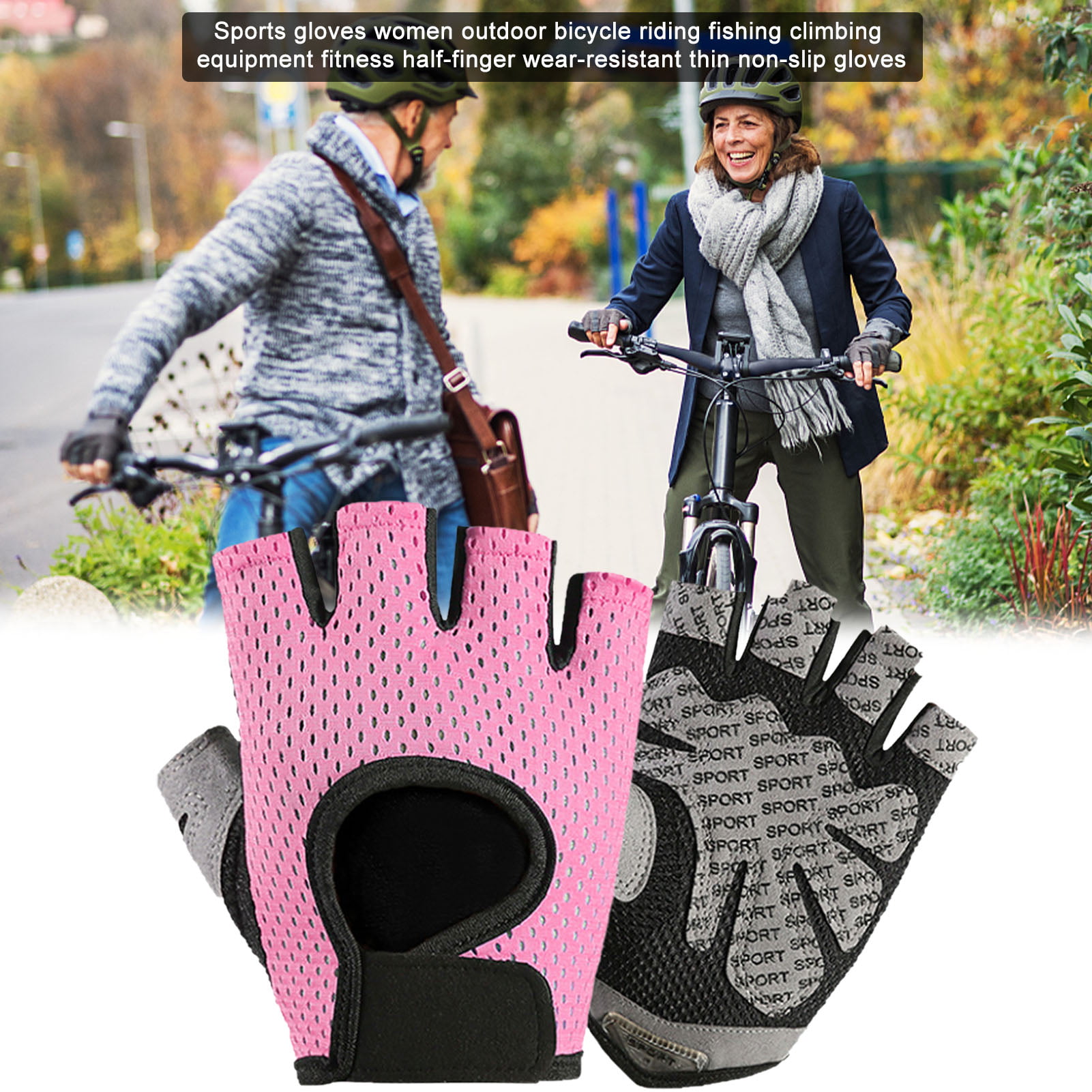 Details about   Gloves Gym Half Finger Motorcycle Mountaineering Outdoor Protection Sports 