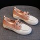 thumbnail image 4 of Zapatos planos de mujer primavera verano 2022, zapatos básicos de piel de vaca auténtica, zapatos planos informales para uso diario, 4 of 5
