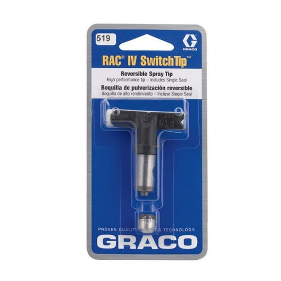 Graco 221519 Embout d'Interrupteur de Pulvérisation de Ventilateur Sans Air Réversible 0,19 Rac Iv 10 x 12 Po
