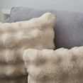thumbnail image 4 of REGALWOVEN 1 Pc Faux Fur Cozy Decorative Throw Pillow Case Luxury Soft Modern Plush Pillowcase Brown 12" x 20", 4 of 7