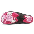 thumbnail image 6 of GP Wedge Platform Slide Sandals for Women: 0513 Black Fuchsia, EU36 (US Size 5 - 5.5), 6 of 8