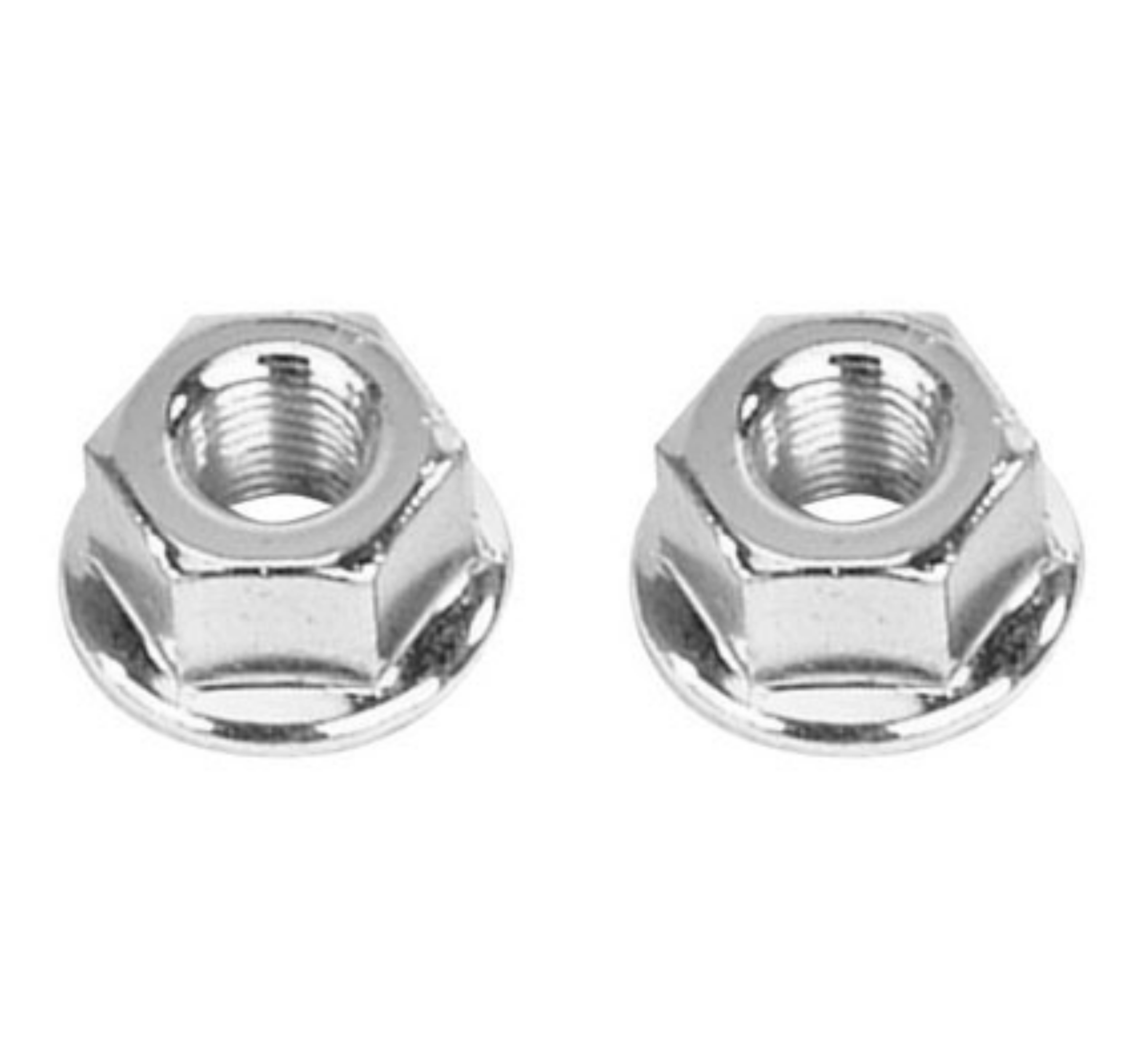 2 Nuts 3/8 x 24t Coaster Chrome. Set of axle nut. Pair of axle nut