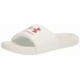 thumbnail image 1 of Sandalias Under Armour Ansa con correa fija para mujer, color marfil/rojo 11US, 1 of 2