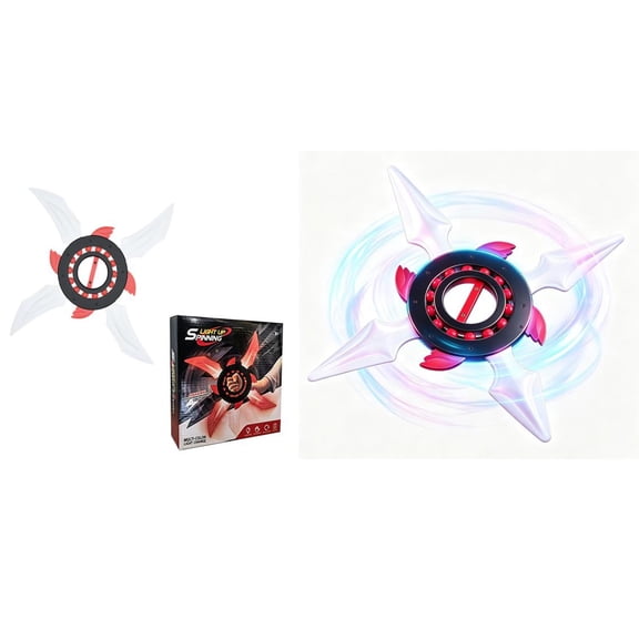 LED Light-Up Spinning Star Toy, 7 Color Rotating Fidget for Stress Relief & Sensory Play, Perfect Desk Toy for Teens Adults at Home or Office