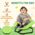 thumbnail image 4 of Qaba Chaise Pivotante pour Enfants en Forme de Fleur, Chaise Sensorielle Tournante, Verte, 4 of 10