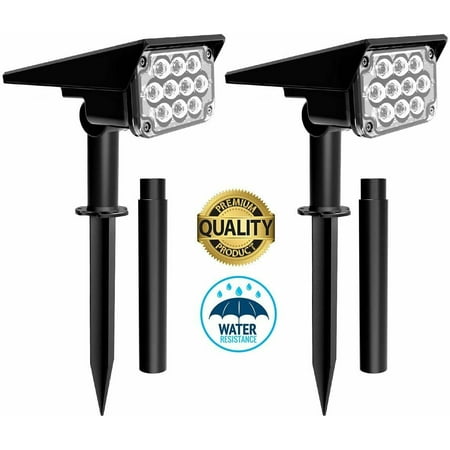 

20 LED Solar Landscape Spotlights Wireless Waterproof Solar Landscaping Spotlights Outdoor Solar Powered Wall Lights for Yard Ga