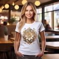 thumbnail image 2 of Floral Shirt, Shirt with Flower, Tee Shirt with Antique Flower, 2 of 18