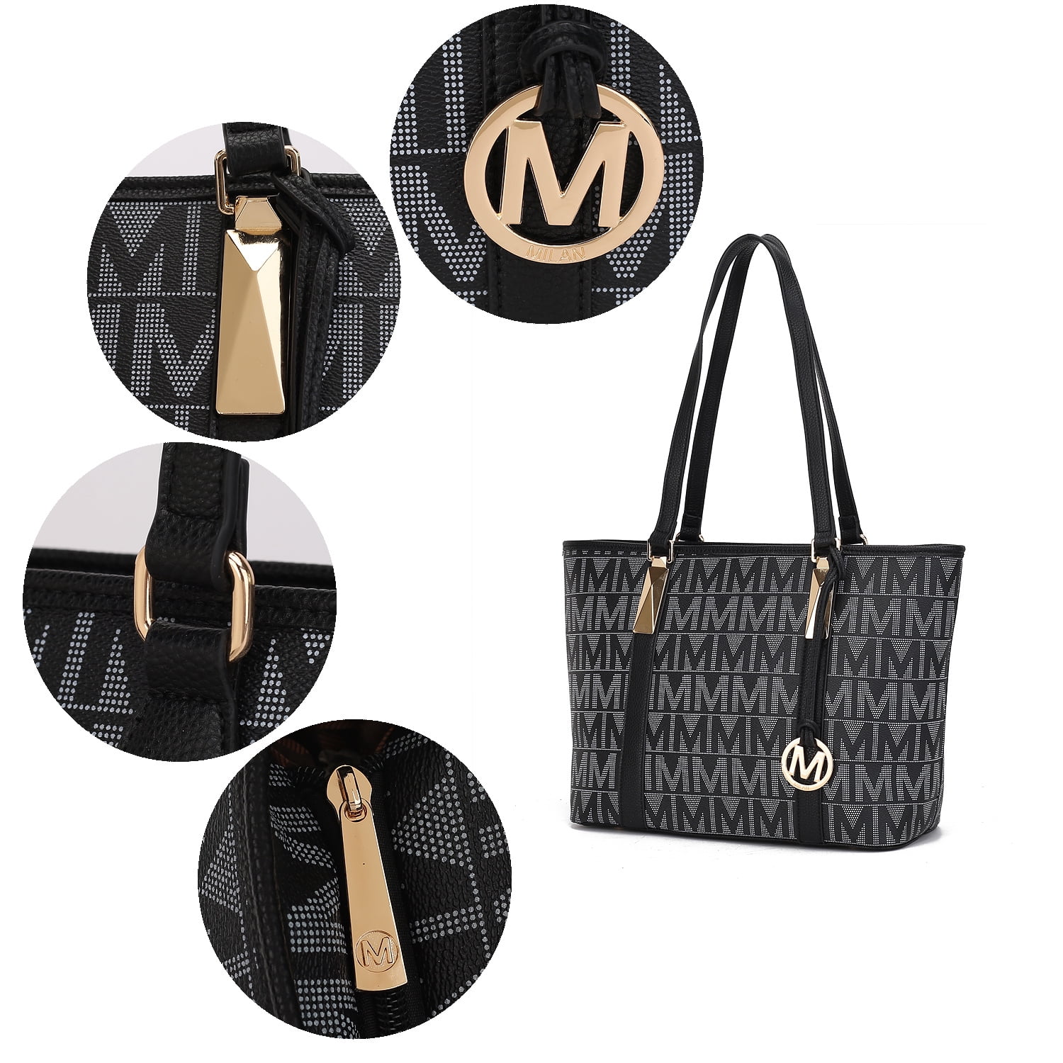 MKF Collection Marimar M Signature Tote Handbag by Mia K., 4-Piece Set