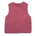thumbnail image 3 of Aolyty Fleece Vest For Toddler Girls Zipper Waistcoat Clothes 5T, 3 of 7