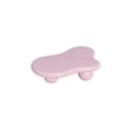 thumbnail image 6 of Coffee Tables 40 Inch Cloud Shaped Coffee Table, Low Coffee Table with 3 Ball Legs for Living Room, Pink,Wooden Coffee Tables, 6 of 7