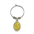 thumbnail image 1 of Tennis Balls Oval Wine Glass Charm, 1 of 1
