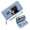 Blue, variant on GEEAD Multiple Card Slots Wallet for Women Wallet with Zipper Pockets for Women Coffee Cup Black Cat Whimsical Style Perfect Everyday Use or Gift Idea Snap Button Wallet