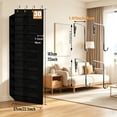 thumbnail image 3 of Behome 10 Tier Over the Door Shoe Organizer, 20 Large Breathable Mesh Pockets Hanging Shoe Rack, Space Saving Hanging Shoe Organizer for Door, Closet, Entryway, 3 of 6