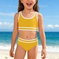 thumbnail image 2 of Gelikeya Girls Swimsuit Toddler Boy Swimsuit Boys Bathing Suit Holiday Swimwear Summer Outfits Yellow, 8-9 Years, 2 of 7