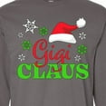 thumbnail image 4 of Inktastic Gigi Claus with Christmas Santa Hat and Snowflakes Long Sleeve T-Shirt, 4 of 5