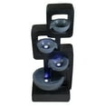 thumbnail image 3 of Northlight 32" Black and Gray Four-tier Modern Outdoor Garden Water Fountain, 3 of 5