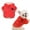 red, variant on TELOLY Kitten Clothes,Polyester Boy Dog Clothes for 1.10-2.20 Lbs for Cats and Dogs,Autumn and Winter Warm Grapes Dog Sweaters for Small Dogs Girl,Pink,Xs