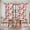 Pink and White, variant on Spring Flowers Kitchen Curtains 45 Inch Length, Farmhouse Chinese Pink White Floral Tiers Curtains for Bathroom Bedroom Cafe, Light Filtering Small Window Treatment Short Drapes 2 Panels 42"Wx45"L