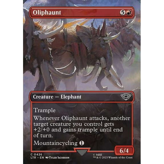 MtG Tales of Middle-Earth Common Oliphaunt (Scene Card) #426