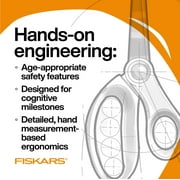 Fiskars Student Scissors, 7, Pointed, School Supplies for Kids 12 & Older, Red