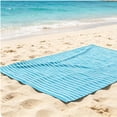 thumbnail image 4 of HOZVOMI Striped Beach Towel Fast Dry Microfiber Polyester Travel Towel Sand Repellent Versatile Use for Beach Swimming Camping, 4 of 5