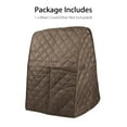 thumbnail image 6 of Stand Mixer Dust-Proof Cover with Pocket and Organizer Bag Fit for Kitchenaid, Sunbeam, and Cuisinart, Coffee, 6 of 8