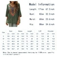 thumbnail image 6 of Higustar Womens Tops Summer Embroidered Blouses Dressy Casual Ladies Plus Size V Neck 3/4 Sleeve Peasant Mexican Tops - Cotton Rayon-328/H-Gray-M, 6 of 10