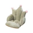 thumbnail image 2 of COM1950s Plush Chair Cushion With Backrest, Soft Seat Cushion for Office Chair, Integrated Back Support, Cozy Polyester Desk Chair Pad for Home and Study Use, 2 of 7