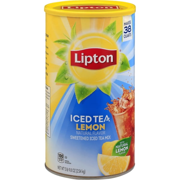 Lipton Lemon Black Iced Tea Mix, 20 qt - Walmart.com