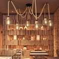 thumbnail image 6 of Spherical Cage Rope 6/10-Lights Brown Pendant Lighting Fixture, 6 of 9