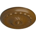 thumbnail image 3 of Ekena Millwork 12 1/4"OD x 2 1/4"P Flower Spiral Ceiling Medallion (Fits Canopies up to 2"), Hand-Painted Smokey Topaz, 3 of 8
