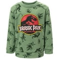 thumbnail image 3 of Jurassic World Jurassic Park T-Rex Little Boys Fleece Pullover Sweatshirt and Pants Set Infant to Big Kid, 3 of 5