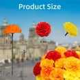thumbnail image 2 of 2.4x1.6in Aesthetic Flower Heads,QZS Artificial Marigold Heads Bulk,60Pack Silk Marigold Flowers for DIY Wreath,Garland,Craft,Wedding,Party, 2 of 6